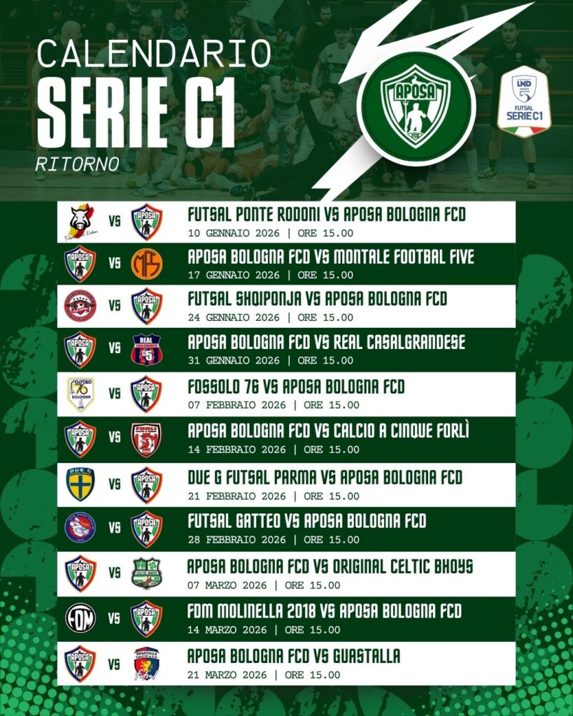 Aposa calendario 2025-2026 ritorno